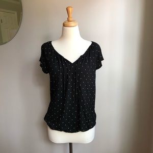 Old Navy Polka Dot Top, Size M, VGC